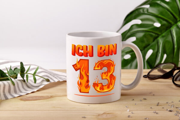 13. Geburtstag | 13 Jahre | Drache - Tasse Weiss - Kaffeetasse / Geschenk / Familie