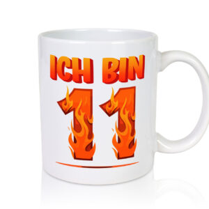 11. Geburtstag | 11 Jahre | Drache - Tasse Weiss - Kaffeetasse / Geschenk / Familie