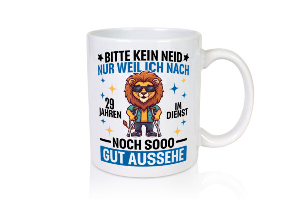 29 Jahre im Dienst | Arbeitsjubiläum | Arbeit - Tasse Weiss - Kaffeetasse / Geschenk / Familie