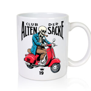 19. Geburtstag | 19 Jahre | Club der alten Säcke - Tasse Weiss - Kaffeetasse / Geschenk / Familie