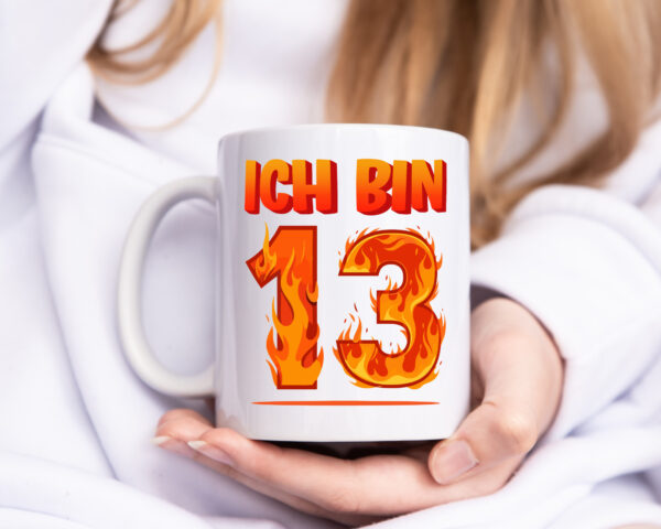 13. Geburtstag | 13 Jahre | Drache - Tasse Weiss - Kaffeetasse / Geschenk / Familie