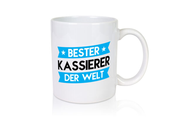 Bester Kassierer - Tasse Weiss - Kaffeetasse / Geschenk / Familie