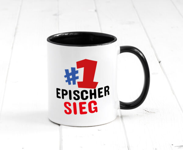 #1 Epischer Sieg Farbige Tasse - Kaffeetasse / Geschenk / Familie