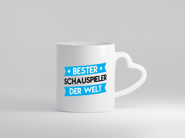 Bester Schauspieler | Theater - Herzhenkel Tasse - Kaffeetasse / Geschenk / Familie