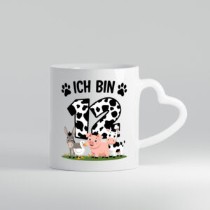 12 Geburtstag | 12 Jahre | Farmer Kind - Herzhenkel Tasse - Kaffeetasse / Geschenk / Familie