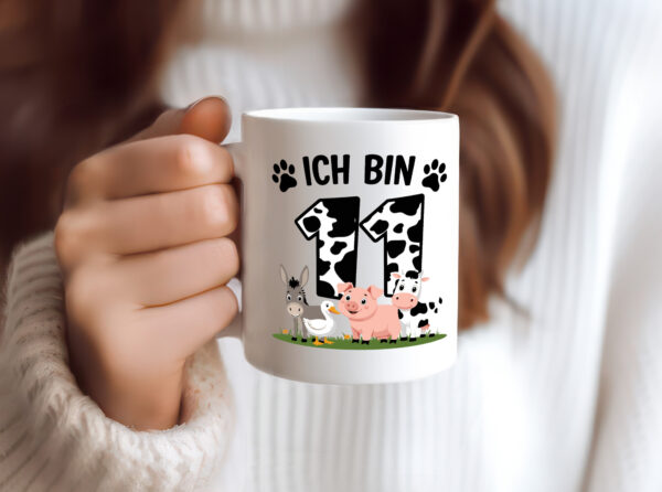 11 Geburtstag | 11 Jahre | Farmer Kind - Tasse Weiss - Kaffeetasse / Geschenk / Familie