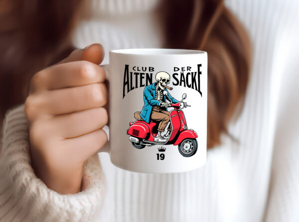 19. Geburtstag | 19 Jahre | Club der alten Säcke - Tasse Weiss - Kaffeetasse / Geschenk / Familie