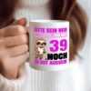 39. Geburtstag | Bitte kein neid | Faultier | 39 Jahre - Tasse Weiss - Kaffeetasse / Geschenk / Familie