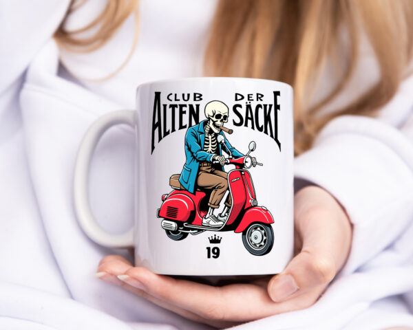 19. Geburtstag | 19 Jahre | Club der alten Säcke - Tasse Weiss - Kaffeetasse / Geschenk / Familie