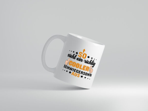 Cooler Schwiegersohn | Spruch | Schwiegereltern Humor - Tasse Weiss - Kaffeetasse / Geschenk / Familie