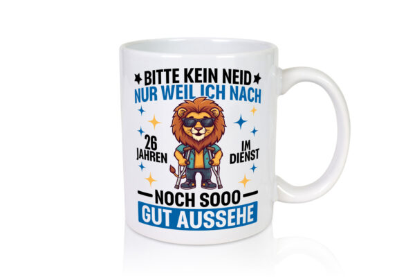 26 Jahre im Dienst | Arbeitsjubiläum | Arbeit - Tasse Weiss - Kaffeetasse / Geschenk / Familie