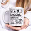 Achtung Probleme Lagerist | Lageristen | Lager Arbeiter - Tasse Weiss - Kaffeetasse / Geschenk / Familie