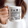 Achtung Probleme Lagerist | Lageristen | Lager Arbeiter - Tasse Weiss - Kaffeetasse / Geschenk / Familie