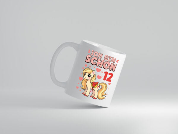 12. Geburtstag | 12 Jahre | Mädchen | Reiten | Pony - Tasse Weiss - Kaffeetasse / Geschenk / Familie