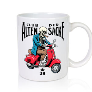 39. Geburtstag |39 Jahre | Club der alten Säcke - Tasse Weiss - Kaffeetasse / Geschenk / Familie