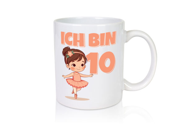 10 Geburtstag | 10 Jahre | Ballerina | Mädchen | Ballet - Tasse Weiss - Kaffeetasse / Geschenk / Familie