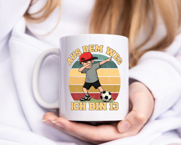 12. Geburtstag | 12 Jahre | Fußball Junge | Fußballer - Tasse Weiss - Kaffeetasse / Geschenk / Familie