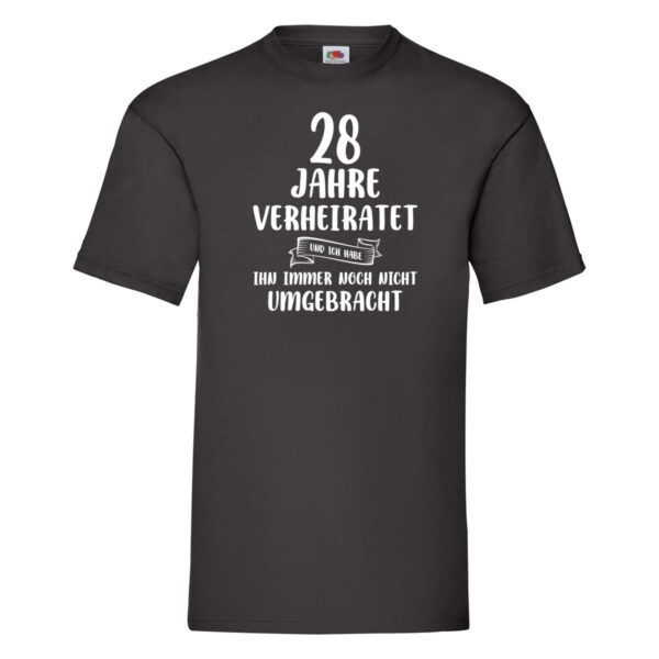 28 Jahre Verheiratet und immer noch nicht Umgebracht T-Shirt Schwarz