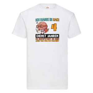 4 Dienstjahre | Arbeit | Kompetent T-Shirt Weiß