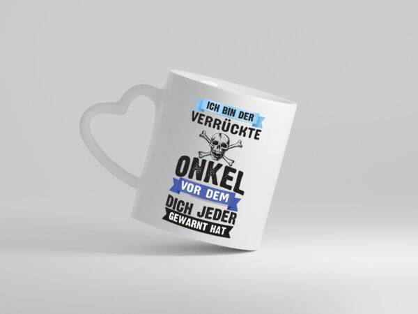 Verrückter Onkel | Onkel Tasse | Verwandtschaft Humor - Herzhenkel Tasse - Kaffeetasse / Geschenk / Familie