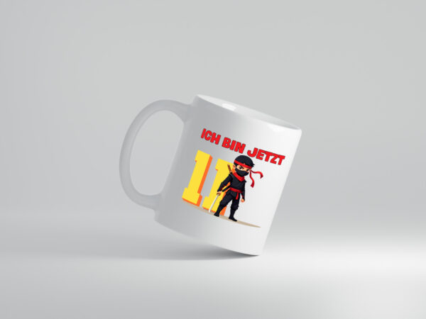 11. Geburtstag | 11 Jahre | Ninja | Kinder - Tasse Weiss - Kaffeetasse / Geschenk / Familie