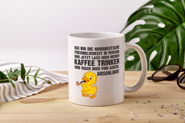 Norddeutscher Humor | Spruch Tasse | Norddeutschland - Tasse Weiss - Kaffeetasse / Geschenk / Familie