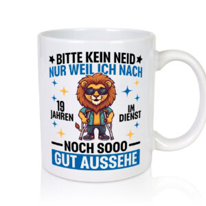 19 Jahre im Dienst | Arbeitsjubiläum | Arbeit - Tasse Weiss - Kaffeetasse / Geschenk / Familie