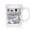 Achtung Probleme Lagerist | Lageristen | Lager Arbeiter - Tasse Weiss - Kaffeetasse / Geschenk / Familie