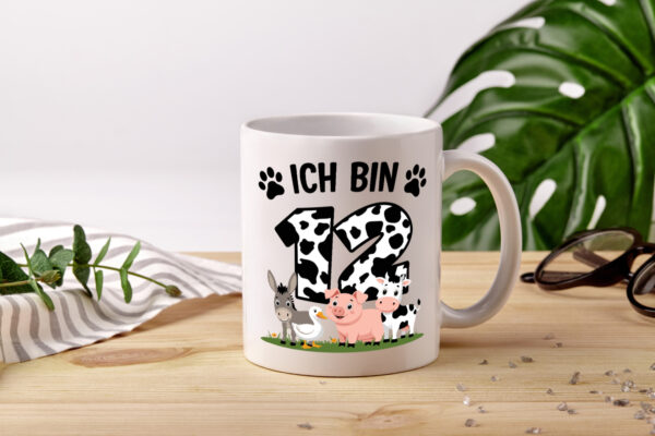 12 Geburtstag | 12 Jahre | Farmer Kind - Tasse Weiss - Kaffeetasse / Geschenk / Familie