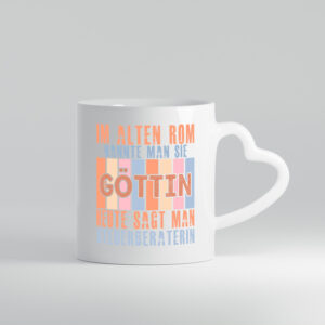 Heute sagt man: Steuerberaterin | Steuer Beratung - Herzhenkel Tasse - Kaffeetasse / Geschenk / Familie