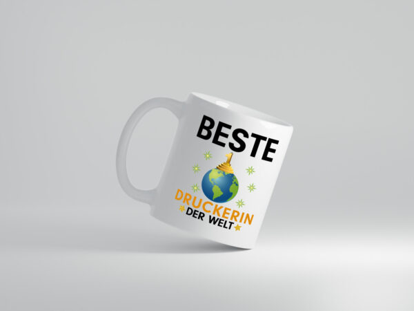 Welt Beste Druckerin | Druckerei | Print Medien - Tasse Weiss - Kaffeetasse / Geschenk / Familie