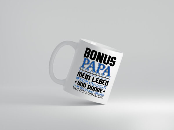 Bonus Papa - Tasse Weiss - Kaffeetasse / Geschenk / Familie