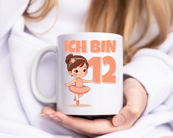 12 Geburtstag | 12 Jahre | Ballerina | Mädchen | Ballet - Tasse Weiss - Kaffeetasse / Geschenk / Familie