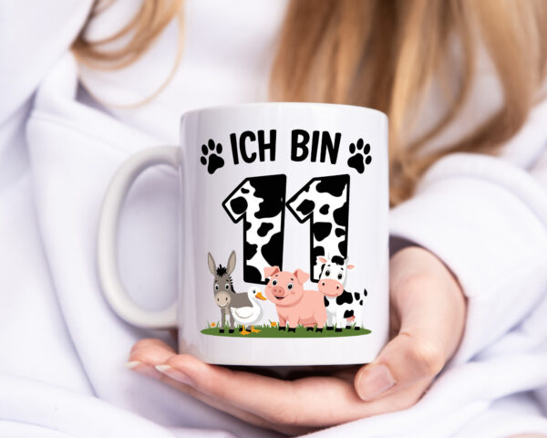 11 Geburtstag | 11 Jahre | Farmer Kind - Tasse Weiss - Kaffeetasse / Geschenk / Familie