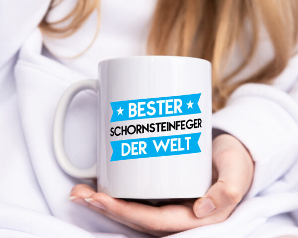 Bester Schornsteinfeger | Kaminkehrer | Handwerk - Tasse Weiss - Kaffeetasse / Geschenk / Familie