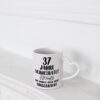 37 Jahre Verheiratet, immer noch am Leben! - Herzhenkel Tasse - Kaffeetasse / Geschenk / Familie