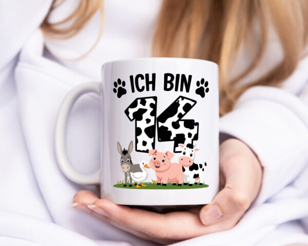 14 Geburtstag | 14 Jahre | Farmer Kind - Tasse Weiss - Kaffeetasse / Geschenk / Familie