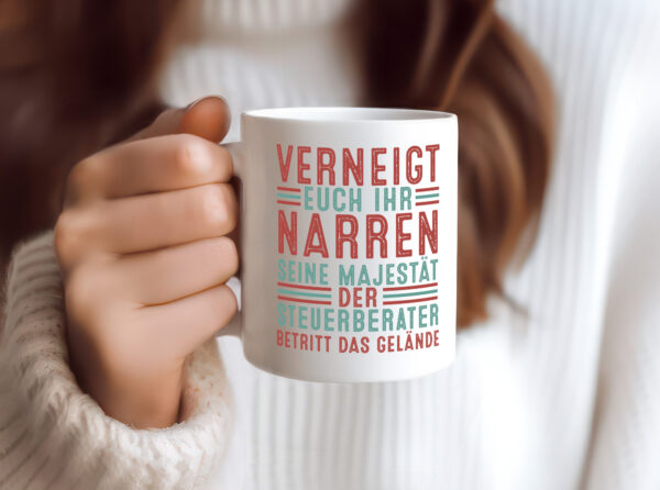 Verneigt euch: Steuerberater | Steuern - Tasse Weiss - Kaffeetasse / Geschenk / Familie