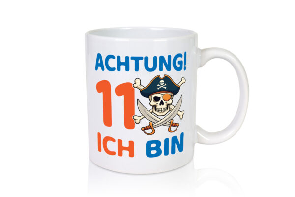 11. Geburtstag | 11 Jahre | Pirat - Tasse Weiss - Kaffeetasse / Geschenk / Familie