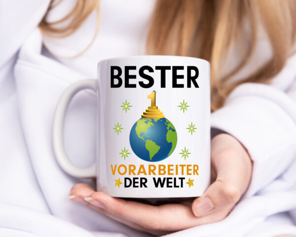 Welt Bester Vorarbeiter | Kollege | Teamleiter - Tasse Weiss - Kaffeetasse / Geschenk / Familie