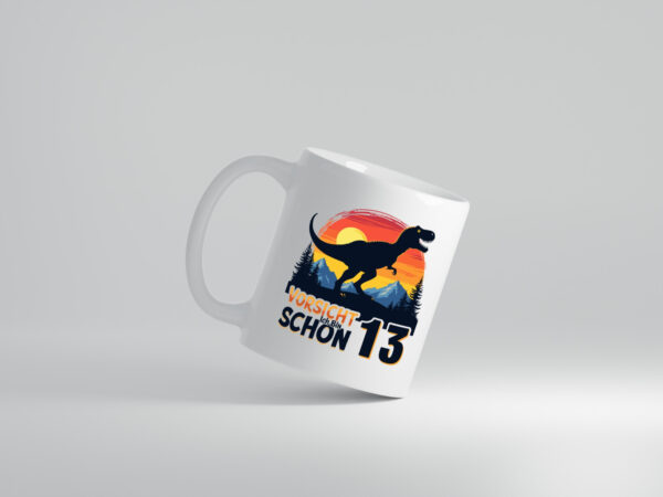 12. Geburtstag | 12 Jahre | Dinosaurier v3 - Tasse Weiss - Kaffeetasse / Geschenk / Familie