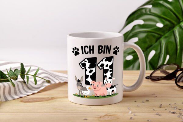 11 Geburtstag | 11 Jahre | Farmer Kind - Tasse Weiss - Kaffeetasse / Geschenk / Familie