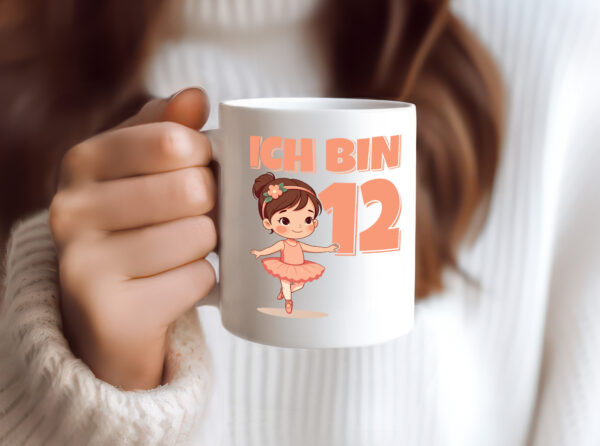 12 Geburtstag | 12 Jahre | Ballerina | Mädchen | Ballet - Tasse Weiss - Kaffeetasse / Geschenk / Familie