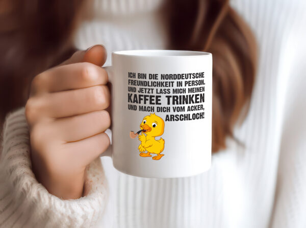 Norddeutscher Humor | Spruch Tasse | Norddeutschland - Tasse Weiss - Kaffeetasse / Geschenk / Familie