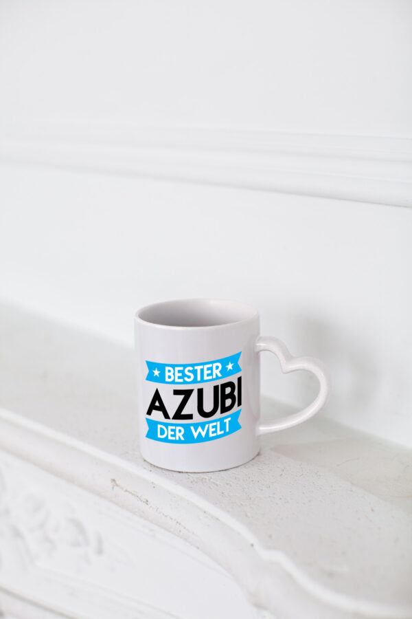 Bester Azubi | Ausbildung | Lehre | Lehrling - Herzhenkel Tasse - Kaffeetasse / Geschenk / Familie