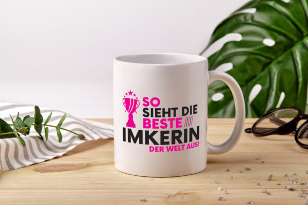 Die Weltbeste Imkerin | Imkerei - Tasse Weiss - Kaffeetasse / Geschenk / Familie