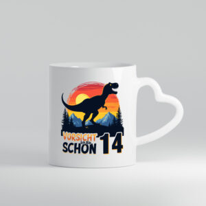 12. Geburtstag | 12 Jahre | Dinosaurier v2 - Herzhenkel Tasse - Kaffeetasse / Geschenk / Familie