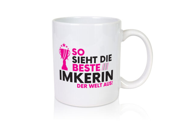 Die Weltbeste Imkerin | Imkerei - Tasse Weiss - Kaffeetasse / Geschenk / Familie
