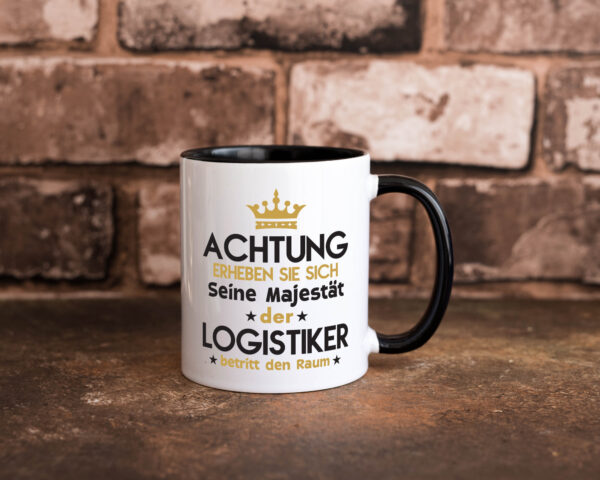 Seine Majestät Logistiker | Beruf Logistik Farbige Tasse - Kaffeetasse / Geschenk / Familie