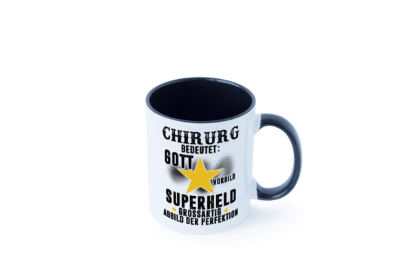 Bedeutung von Chirurg | Medizin | Chirurgie | Krankenhaus Farbige Tasse - Kaffeetasse / Geschenk / Familie